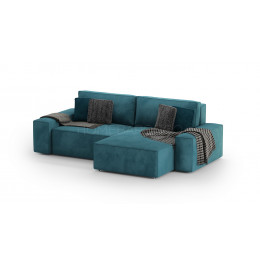 Диван Босс модульный двухместный с оттоманкой VELUTTO 020