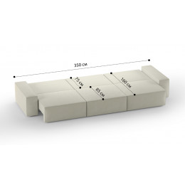 Диван Босс модульный трехместный Teddy 005