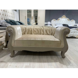 Оттоманка Мокко серый камень с 2 подлокотниками