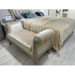 Оттоманка Мокко серый камень с 2 подлокотниками