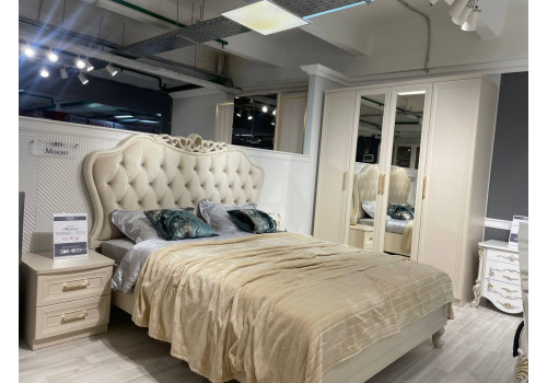 Спальня Мокко бежевый 4-ств с тумбами 1,6м