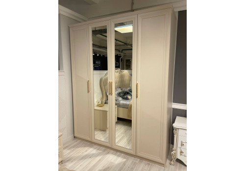 Спальня Мокко бежевый 4-ств с тумбами 1,6м