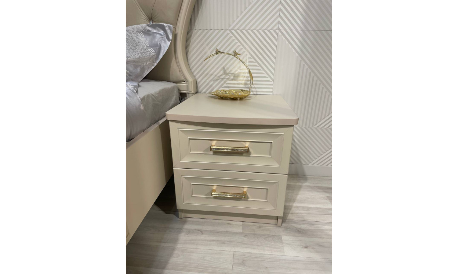 Спальня Мокко бежевый 4-ств с тумбами 1,6м