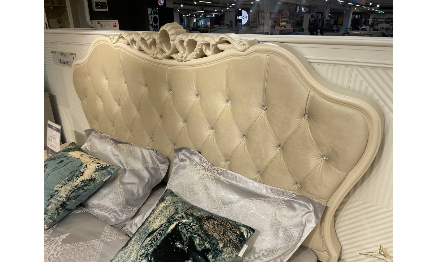 Спальня Мокко бежевый 4-ств с тумбами 1,6м