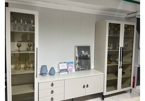 Гостиная Стелла светло серый камень 1ств+ТВ тумба+2 ств