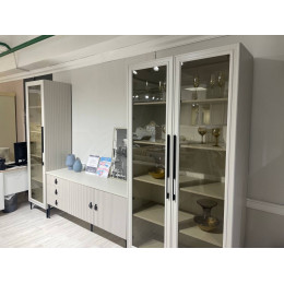 Гостиная Стелла светло серый камень 1ств+ТВ тумба+2 ств