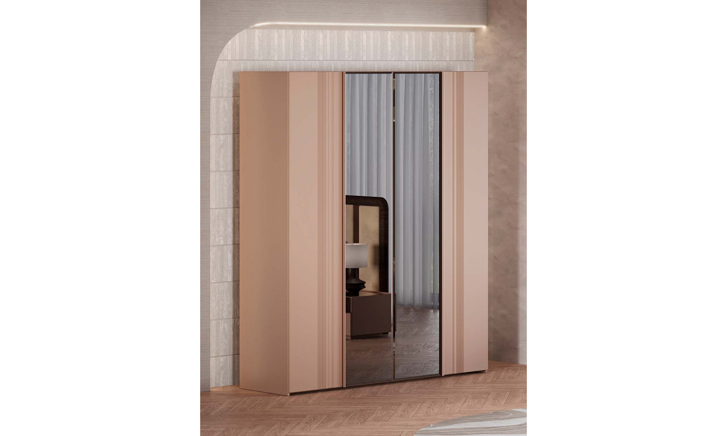 Шкаф Виктория Макиато 4-дверный