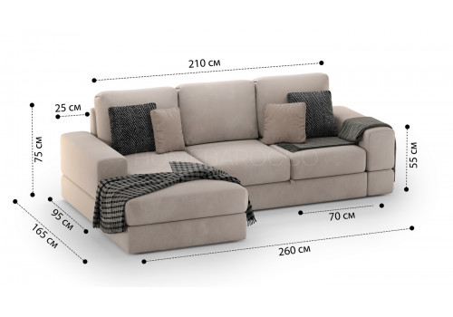 Диван угловой  Даллас 021