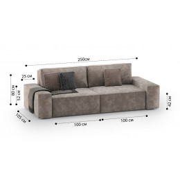 Диван Босс 2-х модульный прямой 003