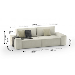 Диван Босс 2-х модульный прямой 006