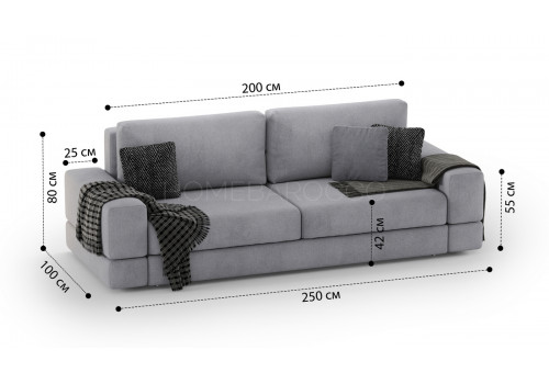 Диван  Даллас Евро прямой TESLA 014