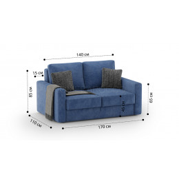 Диван  Бруно Velvet Lux 029