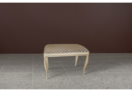 Банкетка малая Неаполь, Ваниль/Патина Золото без структуры дерева