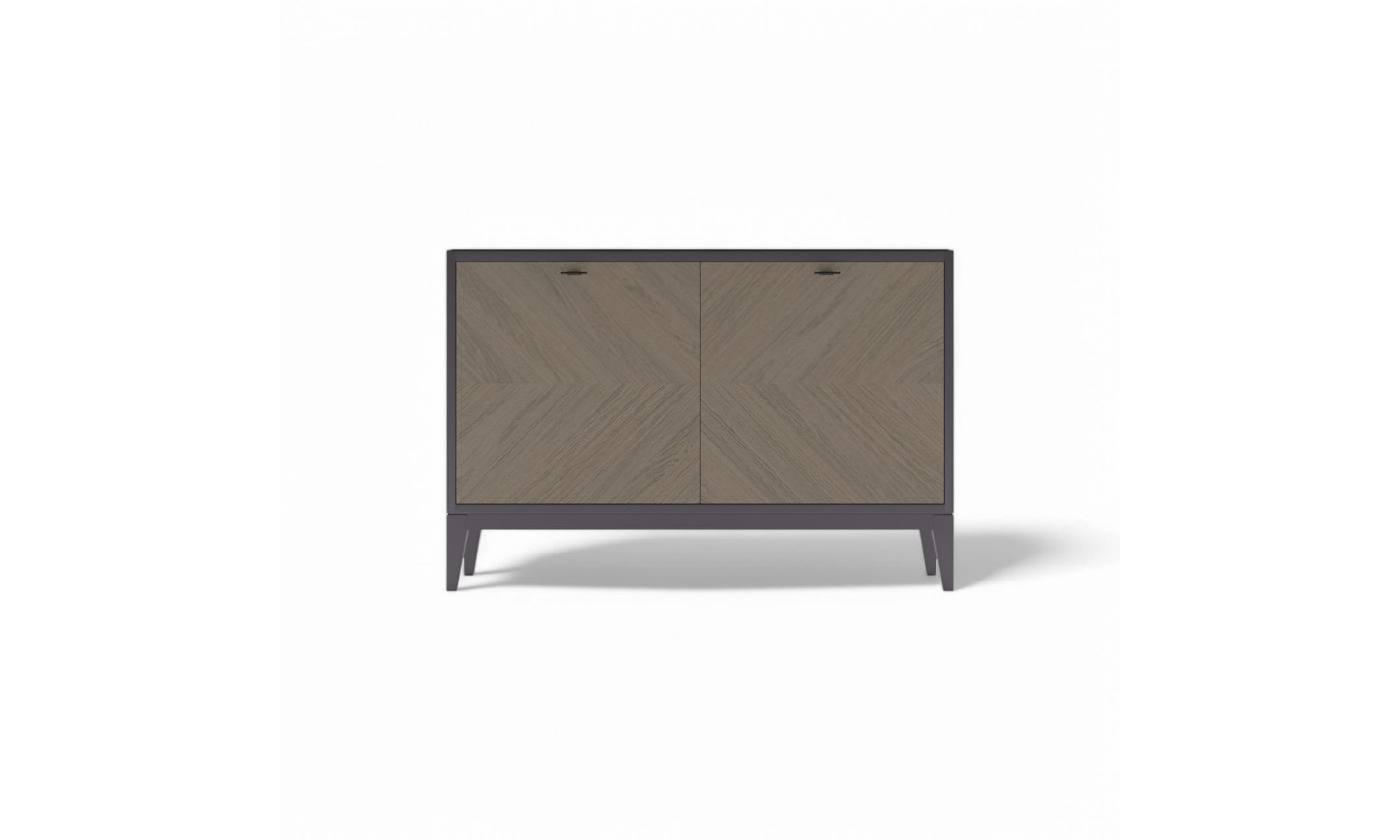 Комод 2х ств. Альба, Пепельный/Мокко