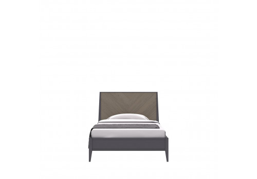 Кровать 140x200 Альба, Пепельный/Мокко