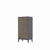 Комод высокий Альба, Пепельный/Мокко