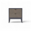 Тумба прикроватная Альба, Пепельный/Мокко
