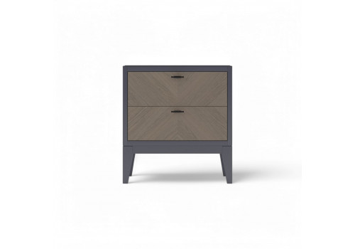 Тумба прикроватная Альба, Пепельный/Мокко