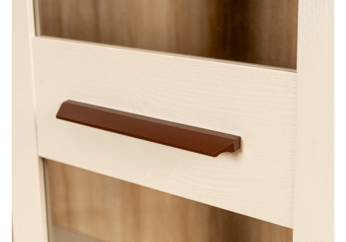 Витрина 2-х дверная Анкона, Крем