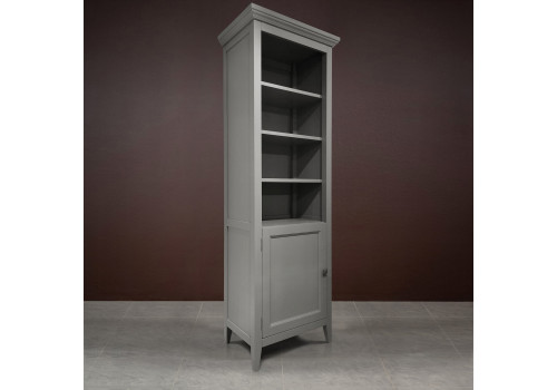 Стеллаж узкий левый Бруклин, Серый