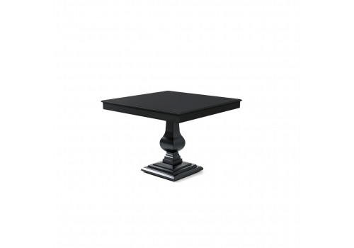 Стол квадратный раскладной, вставка 40 см, Бруклин, Черный