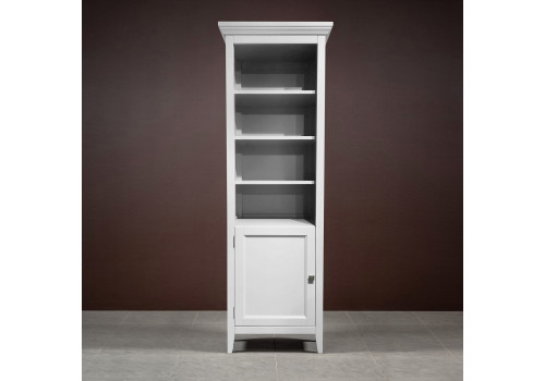 Стеллаж узкий левый  Бруклин, Белый