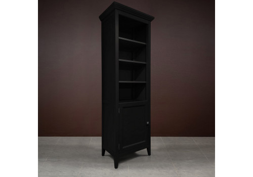 Стеллаж узкий левый Бруклин, Черный