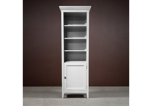 Стеллаж узкий правый Бруклин, Белый