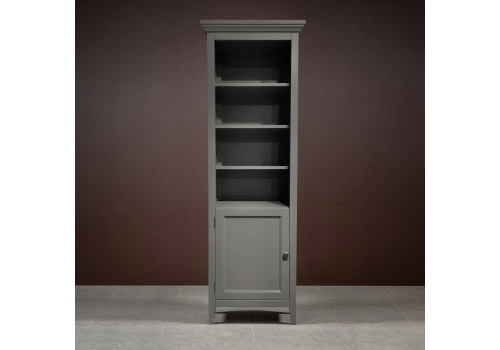 Стеллаж узкий левый Бруклин, Серый