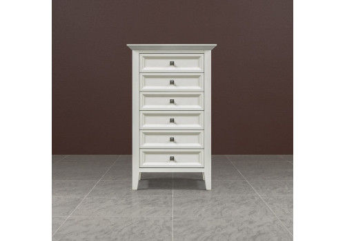 Комод высокий Бруклин, Молочный