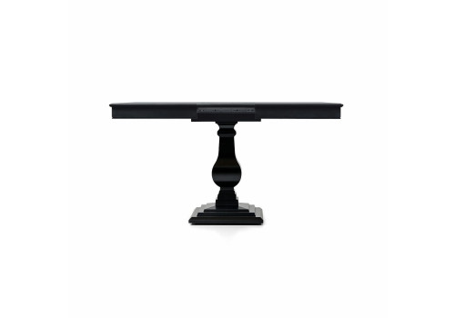 Стол квадратный раскладной, вставка 40 см, Бруклин, Черный