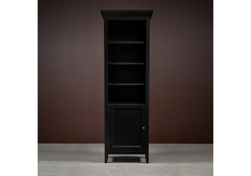 Стеллаж узкий левый Бруклин, Черный