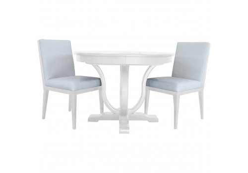 Стол круглый диаметр 110 Бруклин, Белый