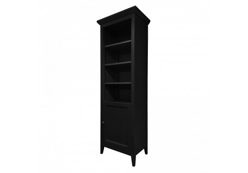 Стеллаж узкий правый Бруклин, Черный