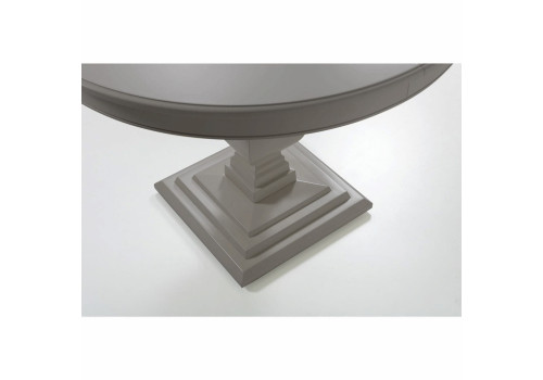 Стол круглый раскладной, вставка 40 см, Бруклин, Серый