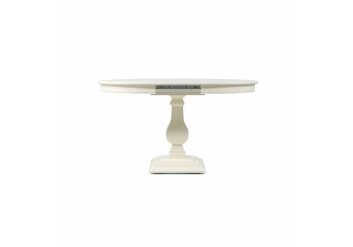 Стол круглый раскладной, вставка 40 см, Бруклин, Молочный