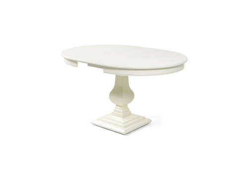 Стол круглый раскладной, вставка 40 см, Бруклин, Молочный