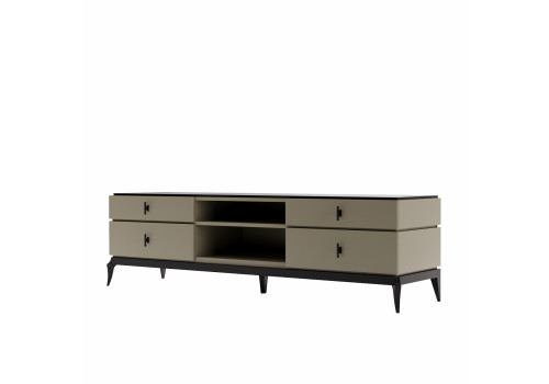 Тумба ТВ Флоренция, Оливковый/Черный