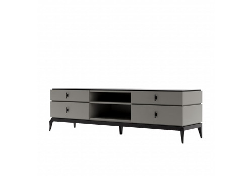 Тумба ТВ Флоренция, Серый/Черный