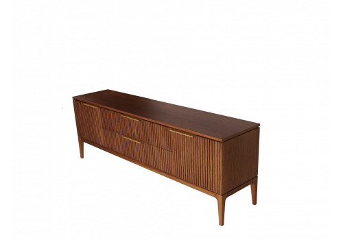 Тумба ТВ Лайн, Дуб Честерфилд с 2-мя ящиками и 2-мя распашными фасадами