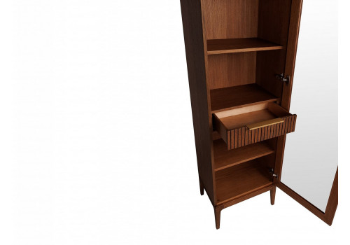 Витрина 1 дверная правая Лайн, Дуб Честерфилд