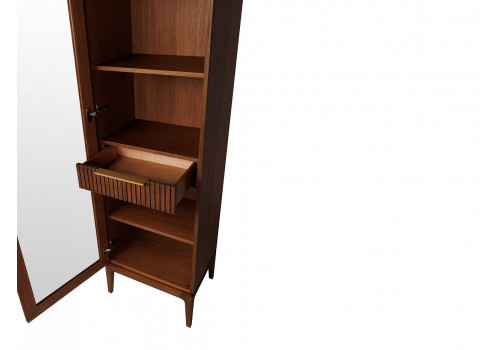 Витрина 1 дверная левая Лайн, Дуб Честерфилд