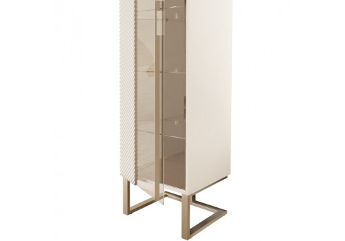 Витрина 1 дверная левая Моне, Крем