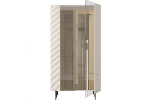 Витрина 2-х дверная Моне, Крем