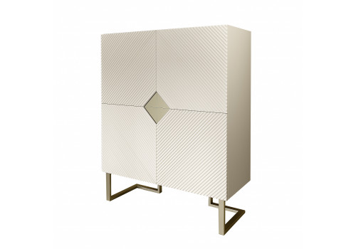 Комод высокий Моне Крем 4 ств