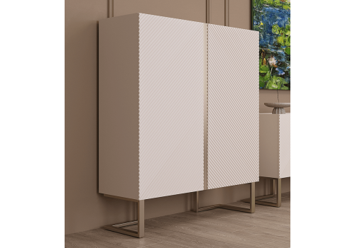 Комод высокий Моне Крем 2 ств