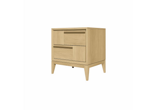 Тумба прикроватная 2 ящика Сидней, дуб натур