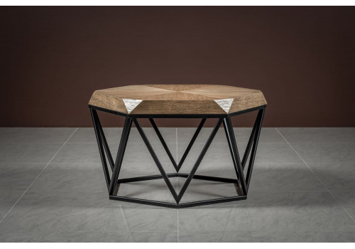 Столик Бруно Черный/Дуб медовый