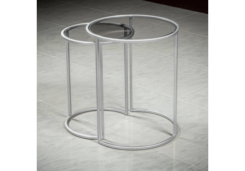 Столик Омега Хром диаметр 400 мм