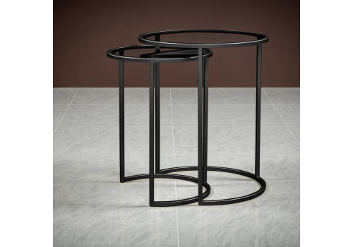 Столик Омега Черный диаметр 400 мм